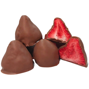 Milk Chocolate coated Freeze dried Strawberries 100g