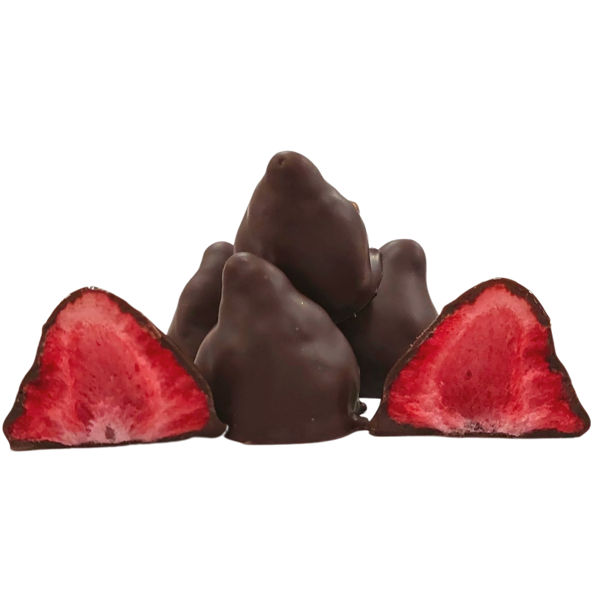 Dark Chocolate coated Freeze Dried Strawberries 100g