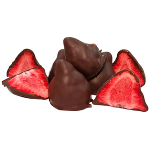 Dark Chocolate coated Freeze Dried Strawberries 100g