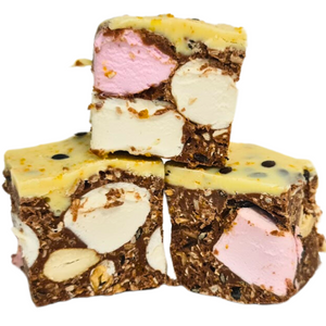 Rocky Road Passionfruit & Cashew milk chocolate 125g