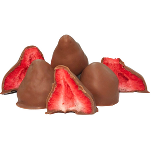 Milk Chocolate coated Freeze dried Strawberries 100g