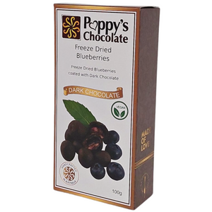 Dark Chocolate Coated Freeze Dried Blueberries 100g