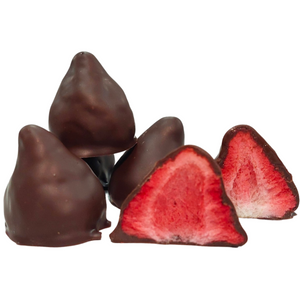 Dark Chocolate coated Freeze Dried Strawberries 100g