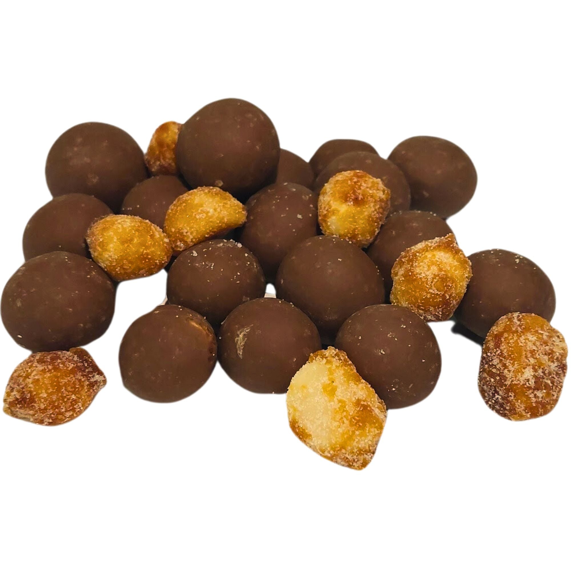 Milk Chocolate coated Honey Roasted Macadamias 150g