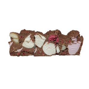 Rocky Road Raspberry and Macadamia Milk Chocolate 125g