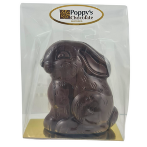 Dark Chocolate Sitting Easter Bunny - Vegan