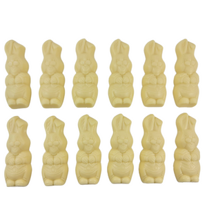 White Chocolate Easter Bunnies 12 Pack