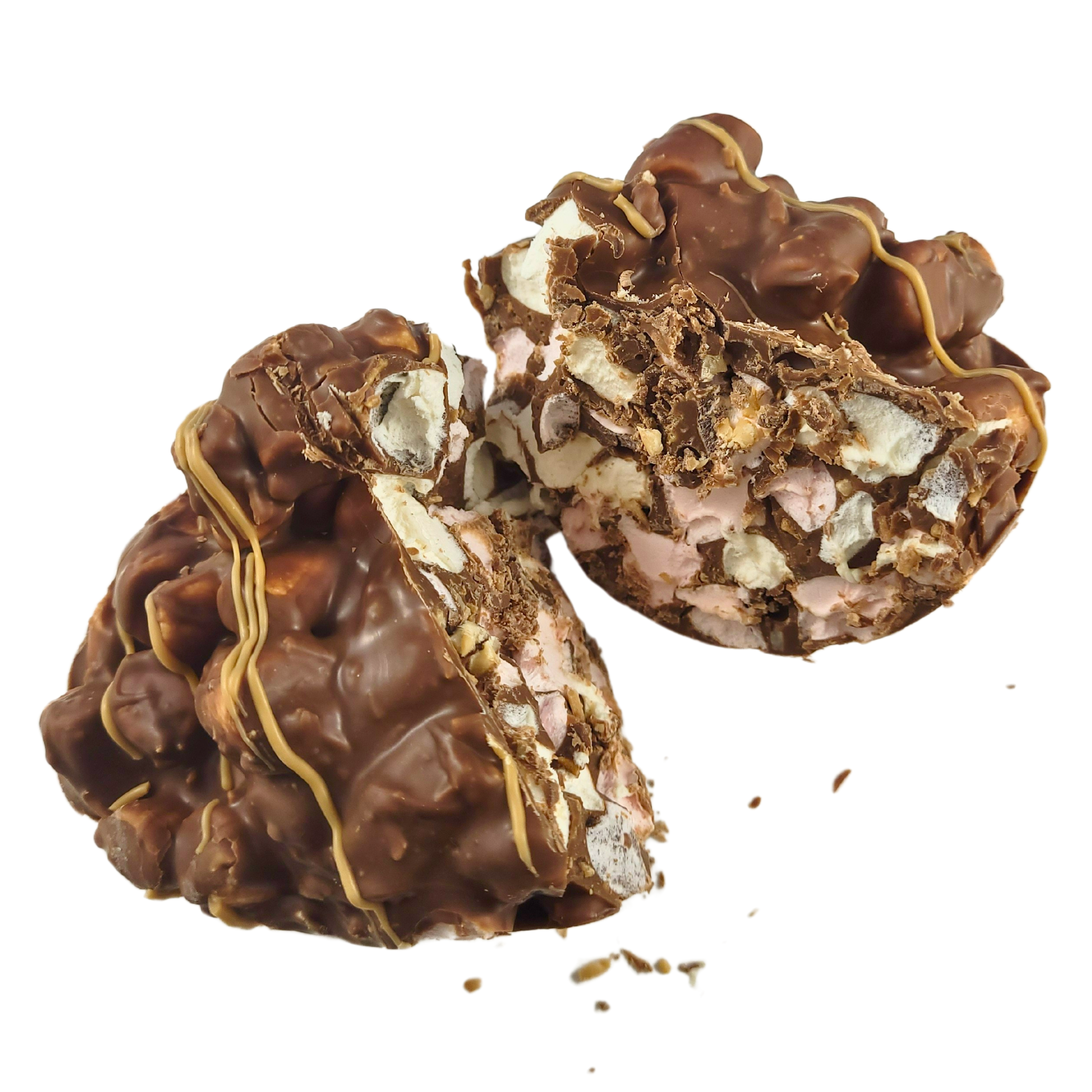 Rocky Road Easter Egg Milk Chocolate Cashew Turkish Delight