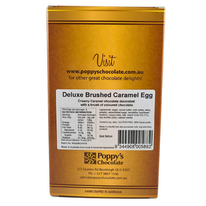 Deluxe Brushed Caramel Chocolate Easter Egg