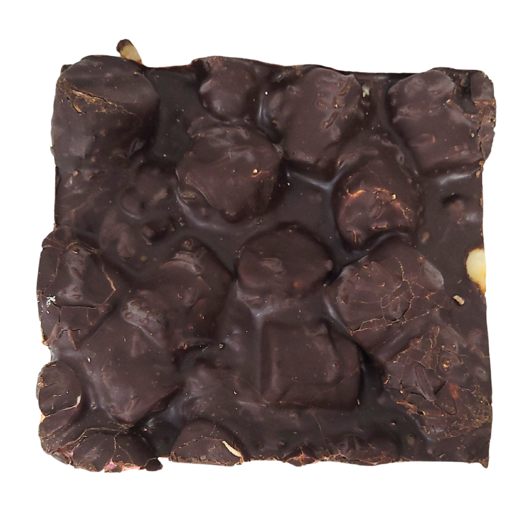 Rocky Road Macadamia and Cherry Dark chocolate Block 500g