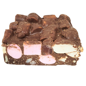 Rocky Road Cashew and Turkish Delight Milk Chocolate Block 500g