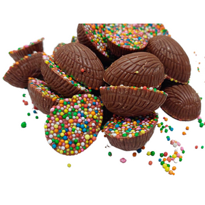 Milk Chocolate Mini Half Sprinkle Easter Eggs 24 Pack