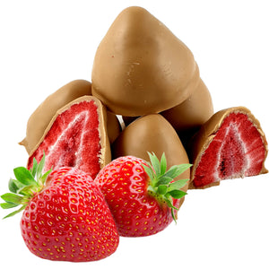 Caramel Chocolate Coated Freeze Dried Strawberries 100g