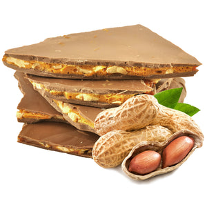 Peanut Brittle coated in Milk Chocolate 100g