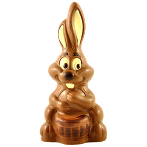 Milk Chocolate Easter Bunny Holding Egg Large