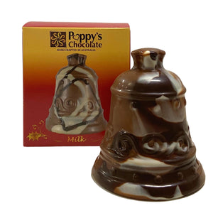 Chocolate Christmas Bell - Marbled milk chocolate